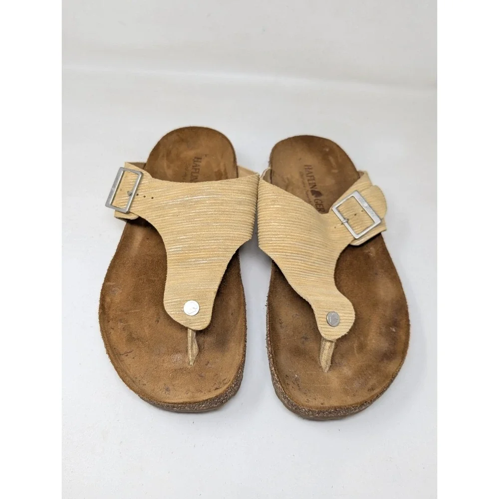 Haflinger Bio Conny Women's Size 42‎ / 11 Sandals 819018-1558 Yellow Leather